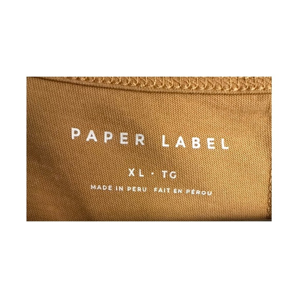 Paper Label Tan Button-Down Jumpsuit - Picture 3 of 4